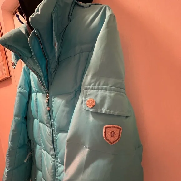 Eddie Bauer Petite Large Puffer Jacket with Crest & Neoprene Hood - Picture 3 of 7